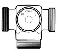 Zawór termostatyczny trójdrogowy jednorurowy  1 7746 02 1  HERZ - Katalog armatury